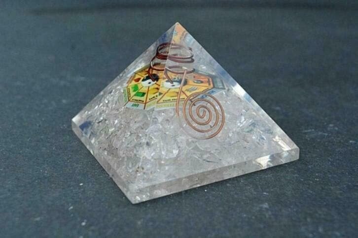 Orgoniet pyramide - Bergkristal, Ophalen of Verzenden, Mineraal