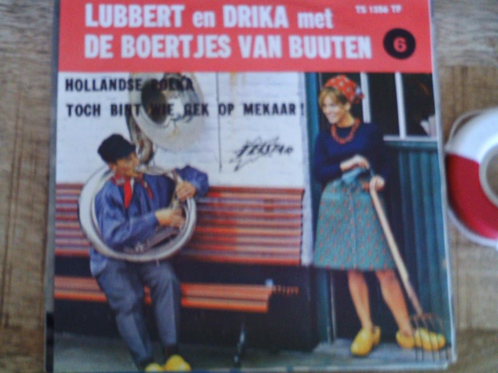 lubbert + drika + b. van buuten - hollandse polka 9mei, 7 inch, Single, Ophalen of Verzenden, 1960 - 1969