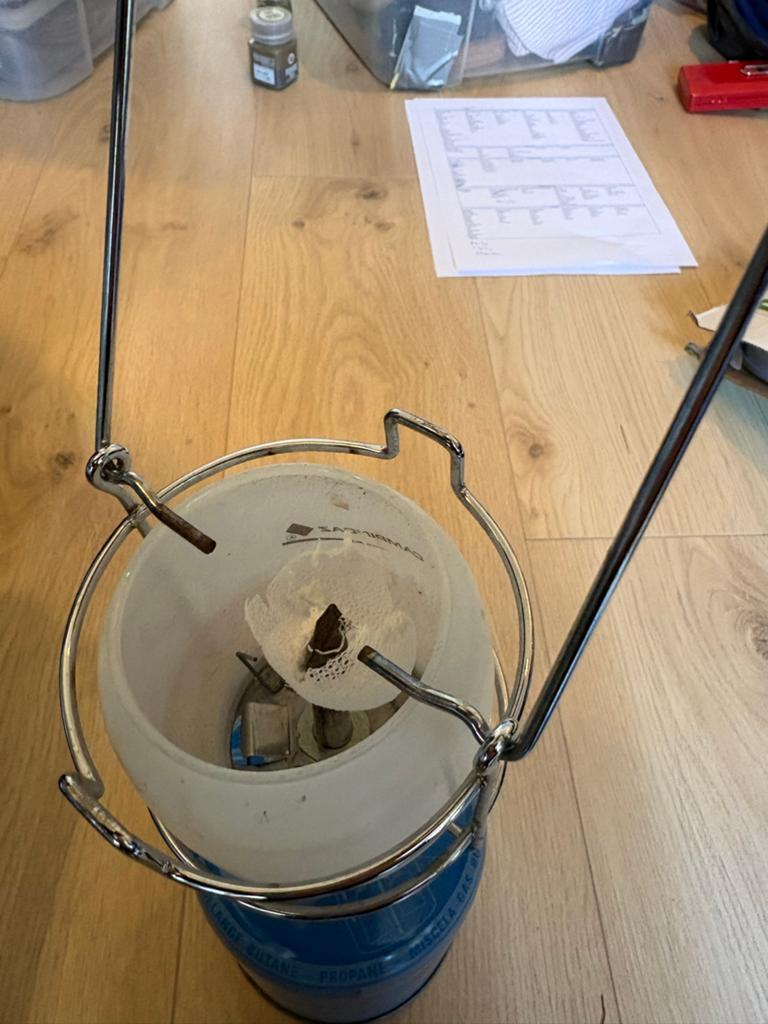 Campinggaz 270 gaslamp / lantaarn, Ophalen of Verzenden, Gebruikt