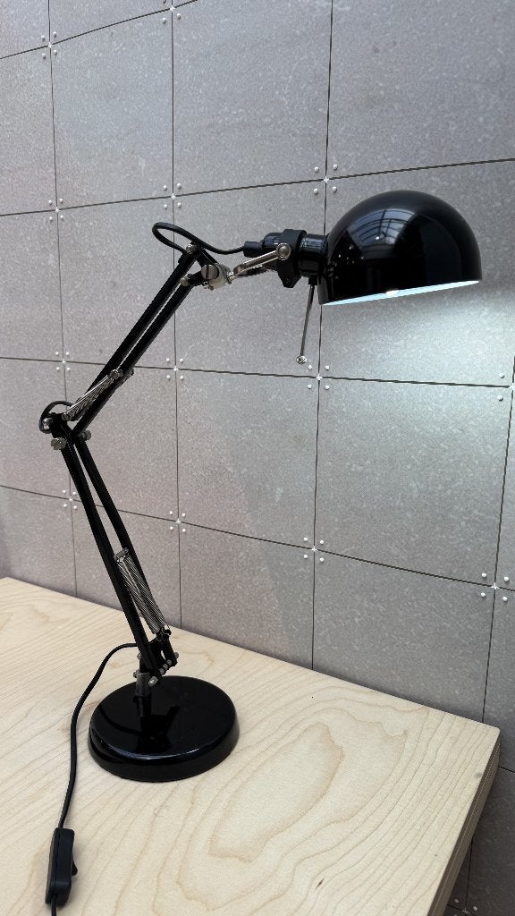 IKEA Forså bureaulamp zwart (werklamp / leeslamp), Ophalen, Zo goed als nieuw, Architectenlamp, Metaal