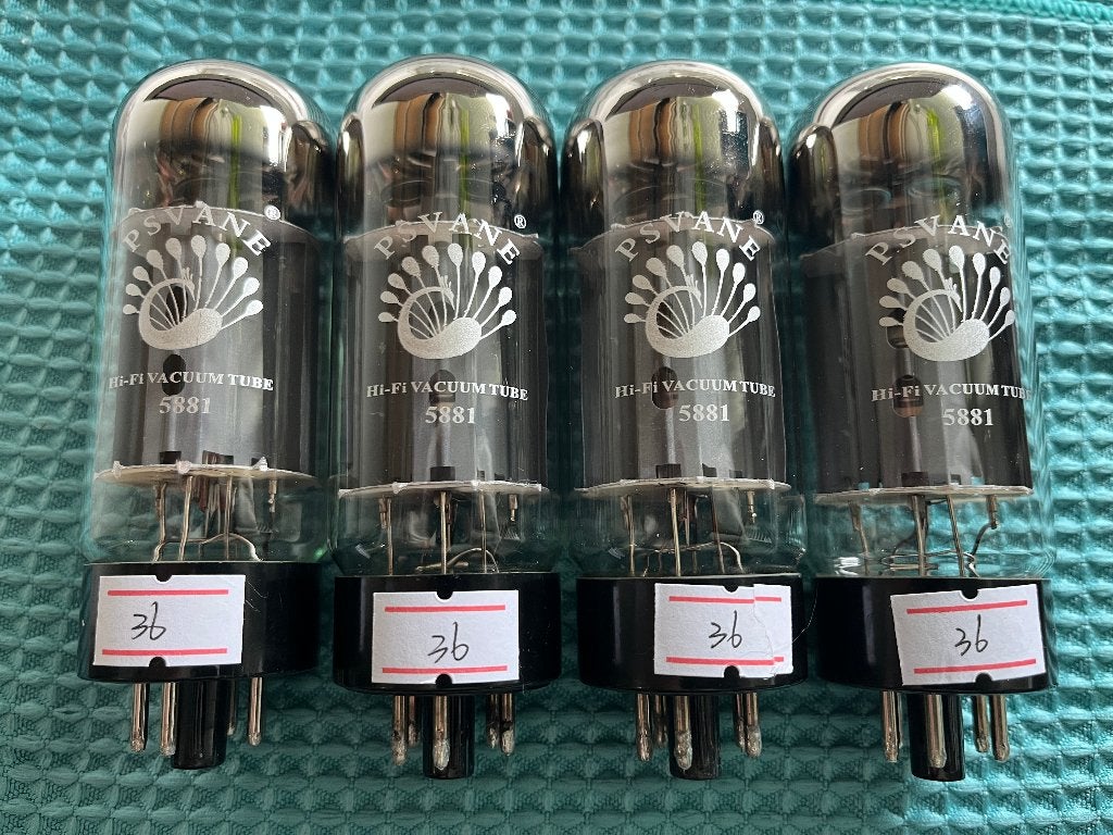 Matched Quad Psvane 5881 buizen (nieuw), Verzenden, Buis of Buizen