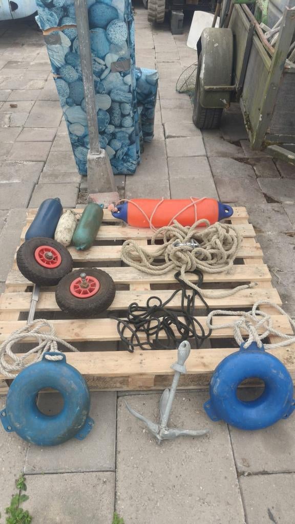 stootwillen, anker, touwen, jerrycan voor boot, Watersport en Boten, Ophalen, Gebruikt, Overige typen