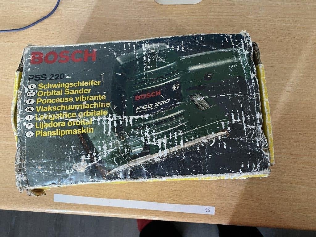 Bosch PSS 220 Vlakschuurmachine, Ophalen of Verzenden, Gebruikt, Minder dan 400 watt, Overige typen