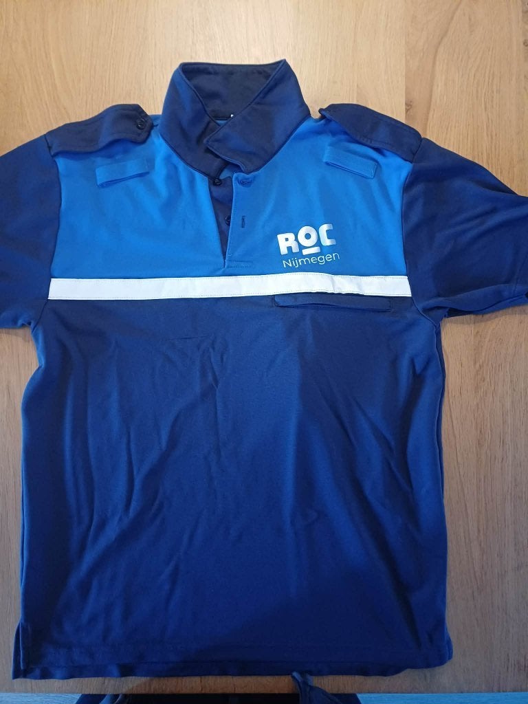 htv polo korte mouw, Blauw, Ophalen of Verzenden, Zo goed als nieuw, Korte mouw