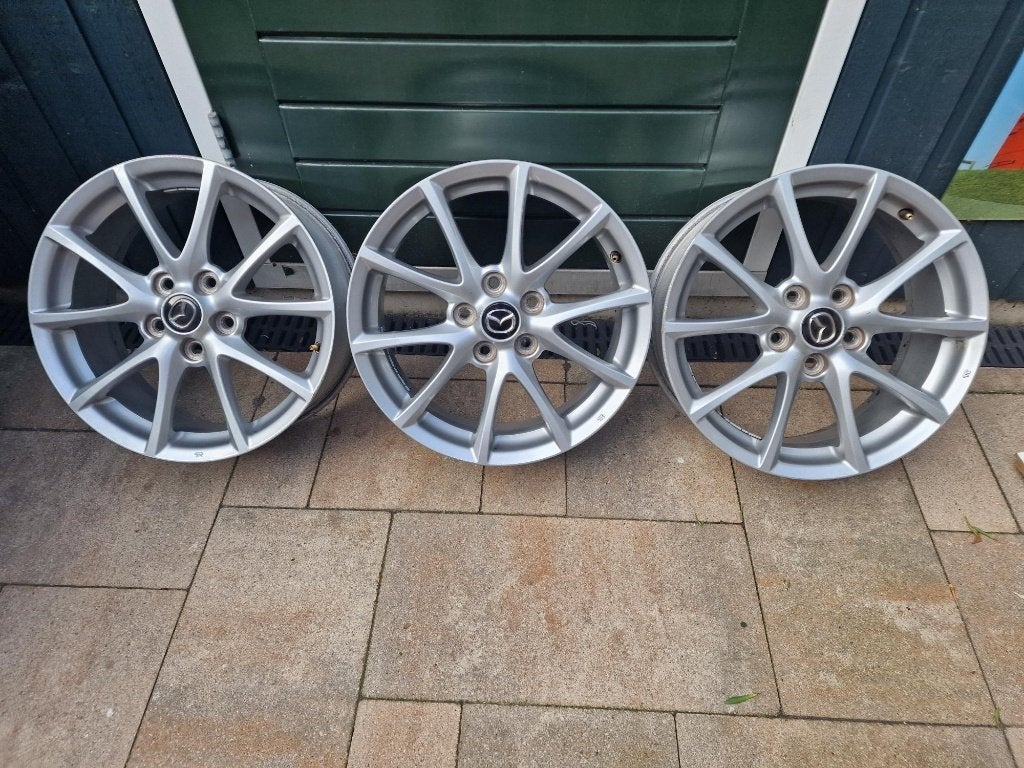 MX5 NC  VELGEN 17 INCH 3 stuks, Auto-onderdelen, Ophalen, Gebruikt, Velg(en), 17 inch
