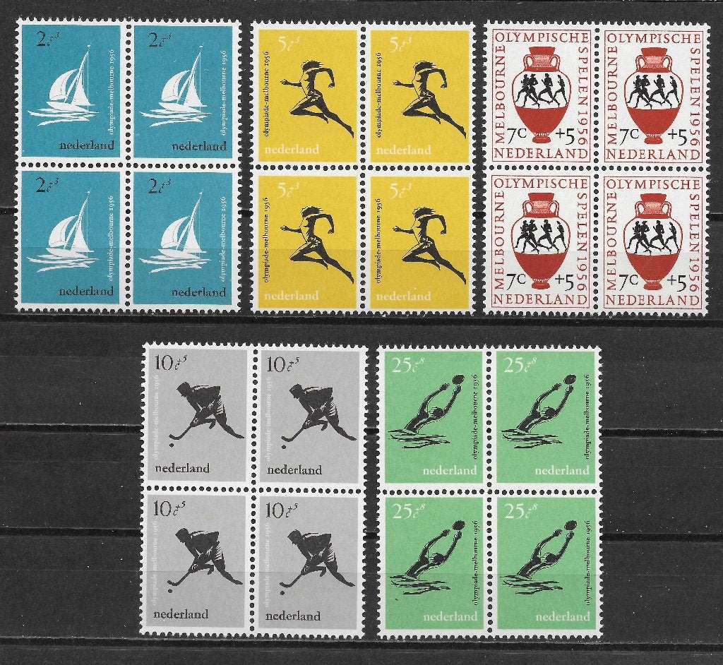 Nvph 676-80 postfris cw 26,00+ blokjes van 4, Postzegels en Munten, Postzegels | Nederland, Ophalen of Verzenden