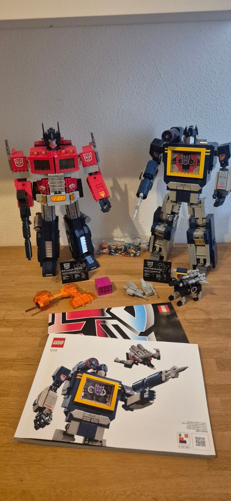 Lego Transformers Optimus Prime & Soundwave, Verzamelen, Transformers, G1, Ophalen of Verzenden, Zo goed als nieuw, Autobots