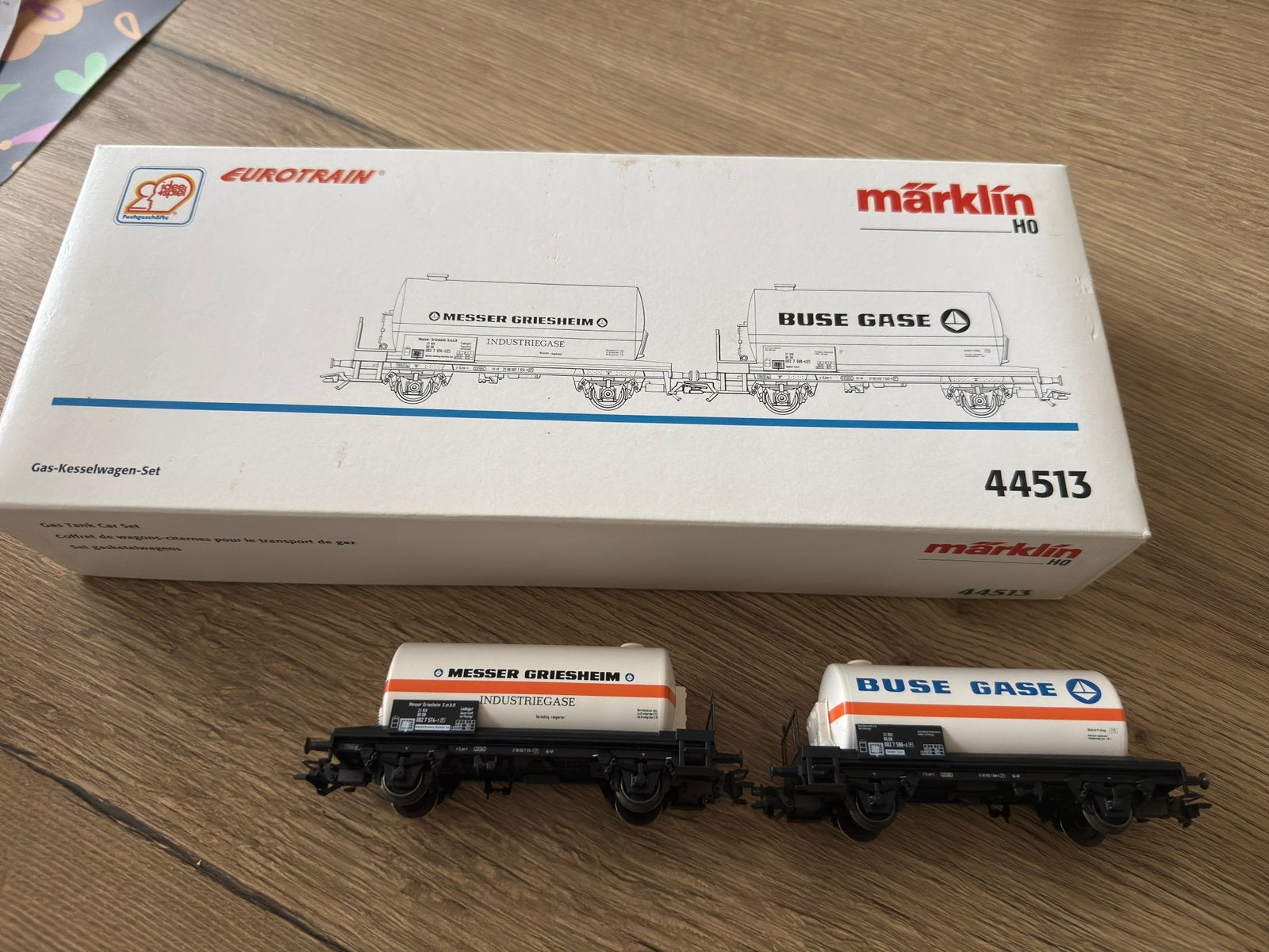 Marklin 44513 - ketelwagen set Buse Gase, Wisselstroom, Wagon, Ophalen of Verzenden, Zo goed als nieuw