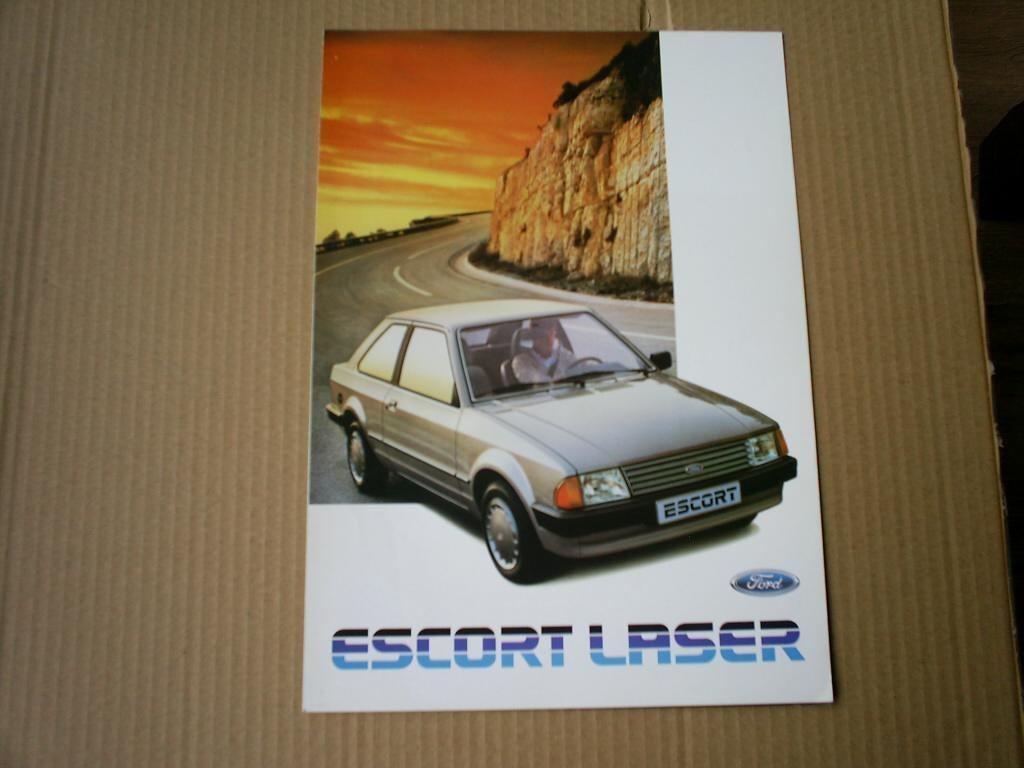 Ford Escort Laser 2 / 1984 4 pag., Verzenden, Zo goed als nieuw, Ford