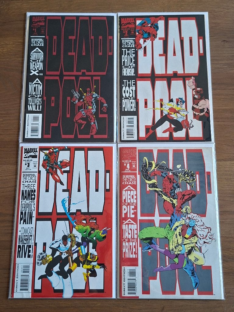 Deadpool The Circle Chase (1993) # 1-4 (complete serie), Boeken, Complete serie of reeks, Ophalen of Verzenden, Zo goed als nieuw
