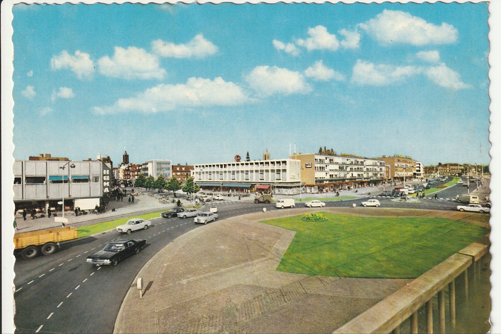 VENLO ROTONDE SPOORVIADUCT MILITAIR VOERTUIG VRACHTWAGEN, Ophalen of Verzenden, 1960 tot 1980, Gelopen, Limburg