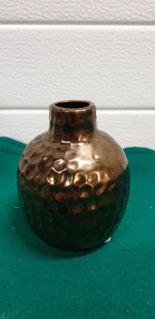 vaas bronskleurig,, Ophalen of Verzenden, 'T Olde Gre-j, Info@toldegrej.nl, Endepoelstraat 20f Didam