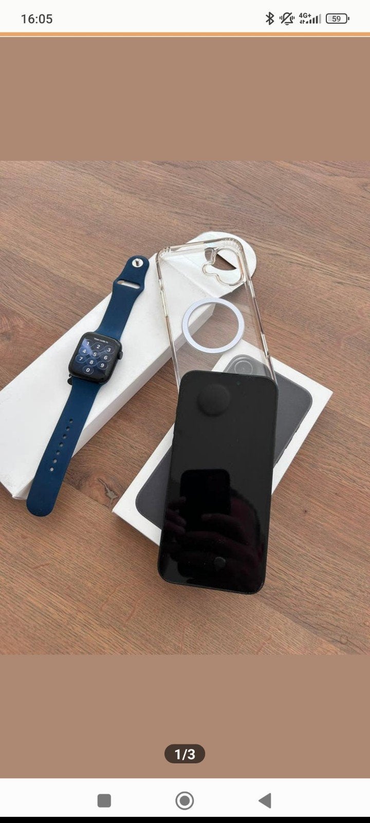 iPhone 16 plus en Apple smartwatch SE gen 2, Telecommunicatie, Mobiele telefoons | Apple iPhone, Ophalen of Verzenden