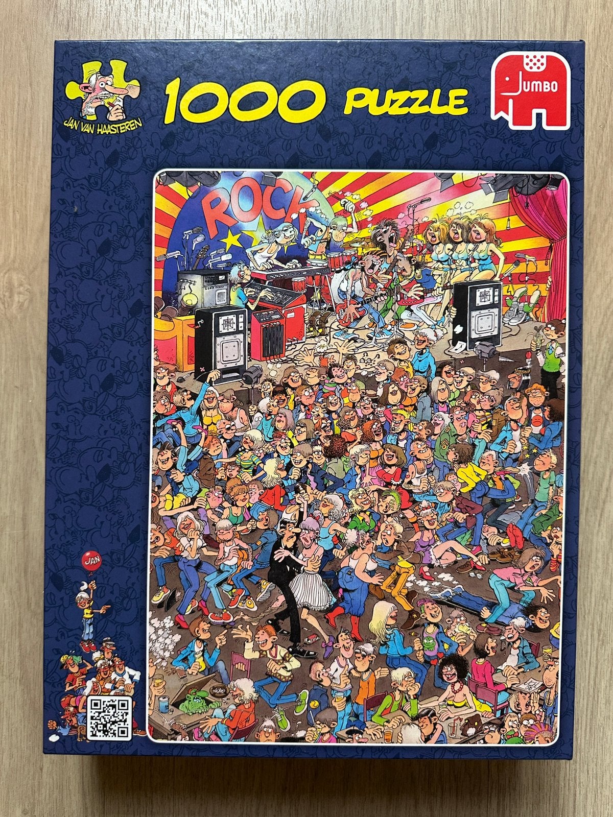 Jan van Haasteren - The Clock - 1000 stukjes, Ophalen of Verzenden, 500 t/m 1500 stukjes, Zo goed als nieuw