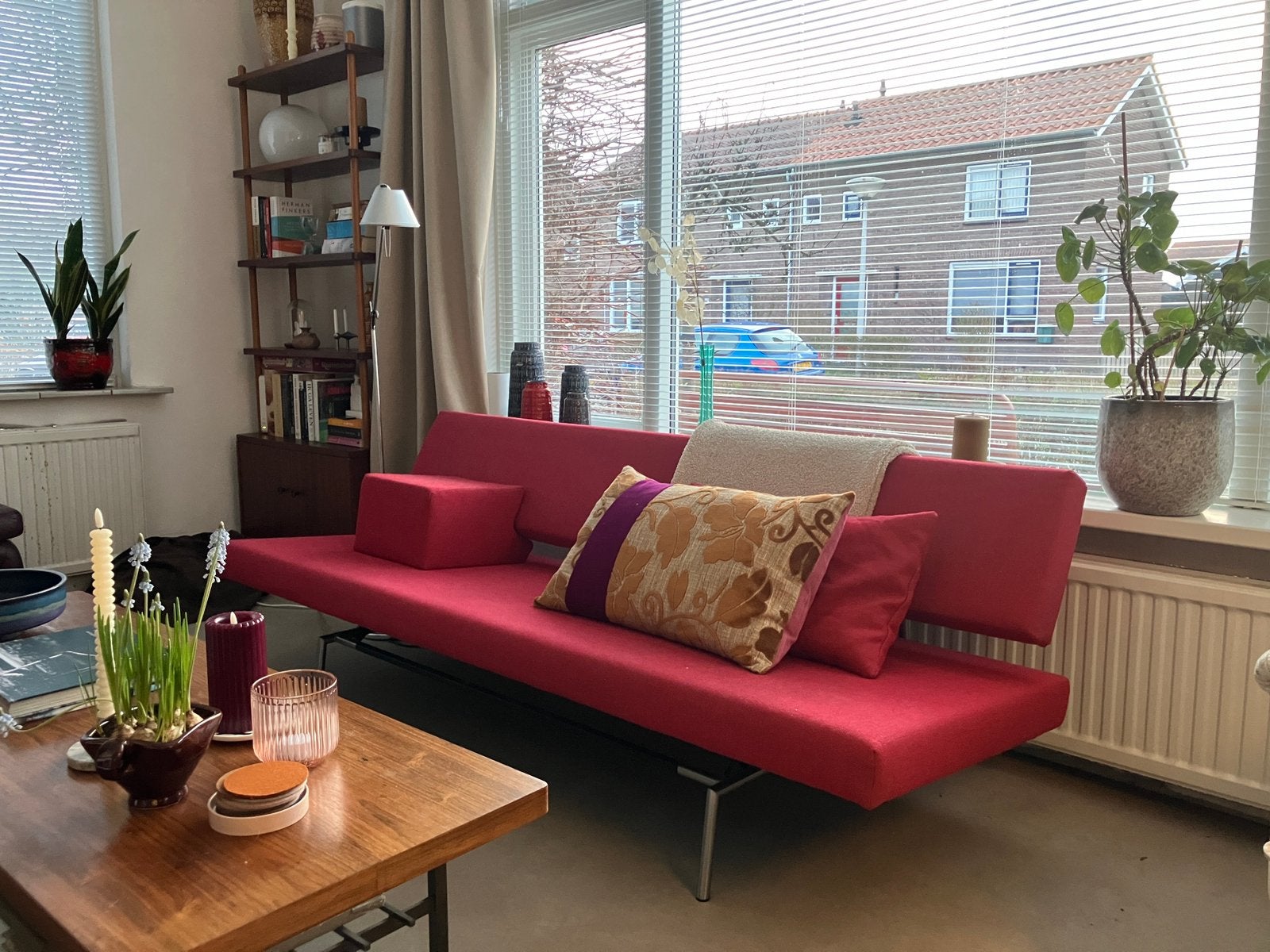 Martin Visser slaapbank - vintage - design, Huis en Inrichting, Banken | Bankstellen, Ophalen, Zo goed als nieuw, Stof