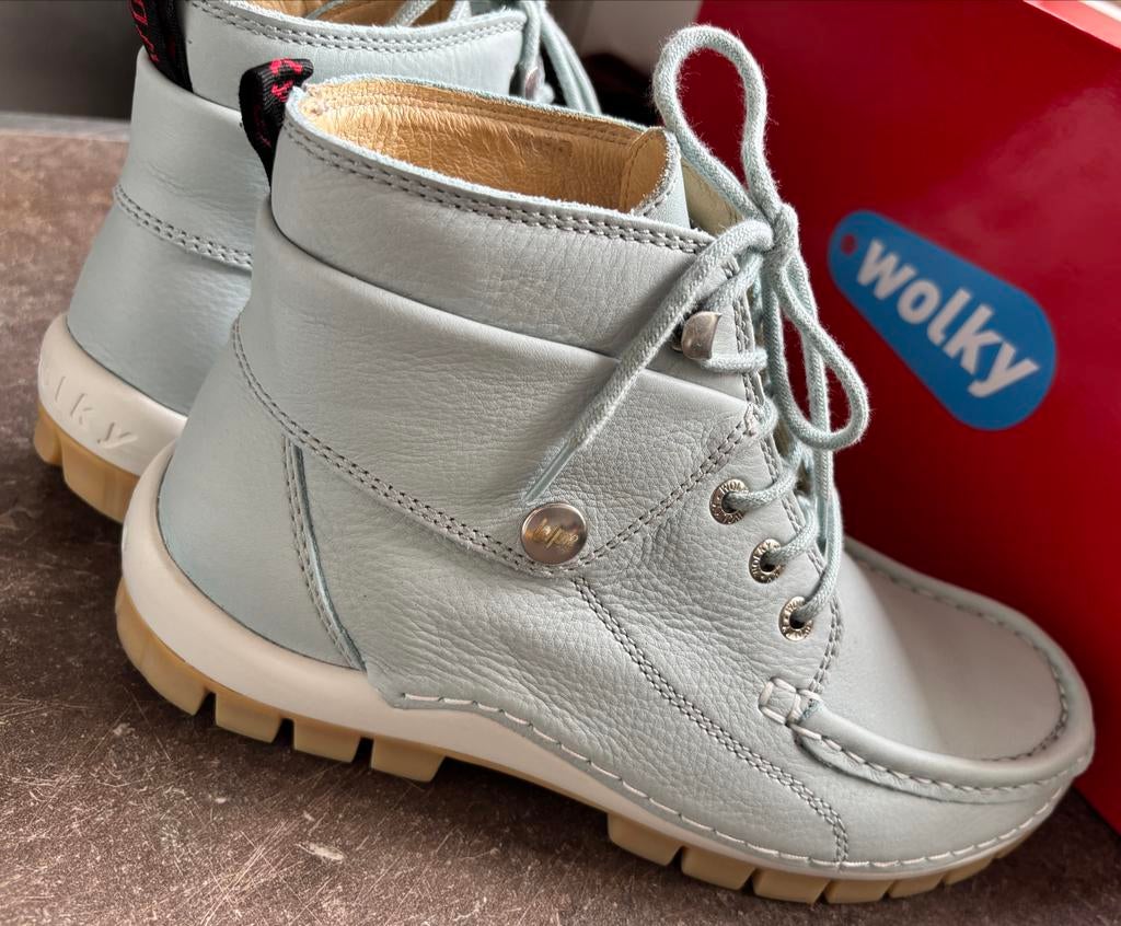 Wolky’s Jump Summer- maat 37-lichtblauw NIEUW, Wandelschoenen, Zo goed als nieuw, Verzenden, Blauw