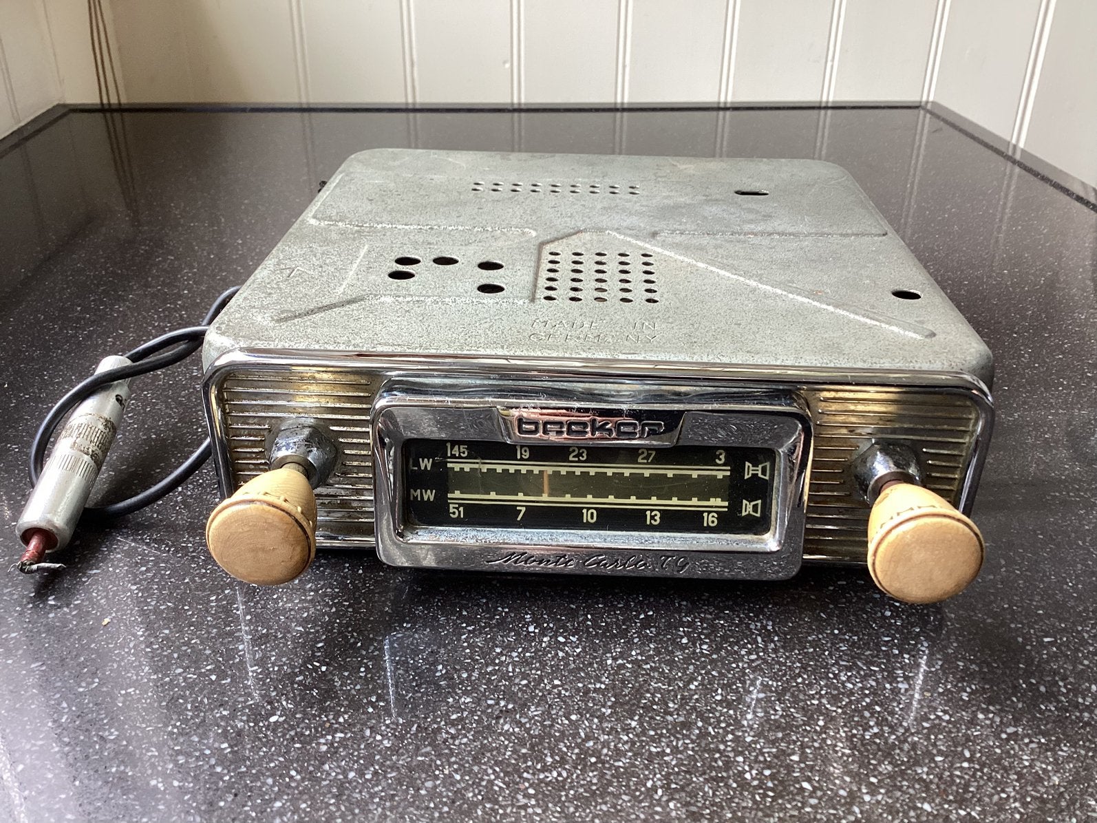 Vintage Becker Monte Carlo TG Autoradio - Made in Germany, Auto diversen, Ophalen of Verzenden, Gebruikt