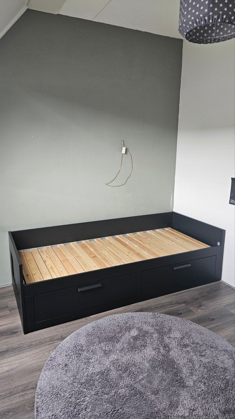 Uitschuifbare bed ikea Brimnes., Ophalen, Zo goed als nieuw, Tweepersoons