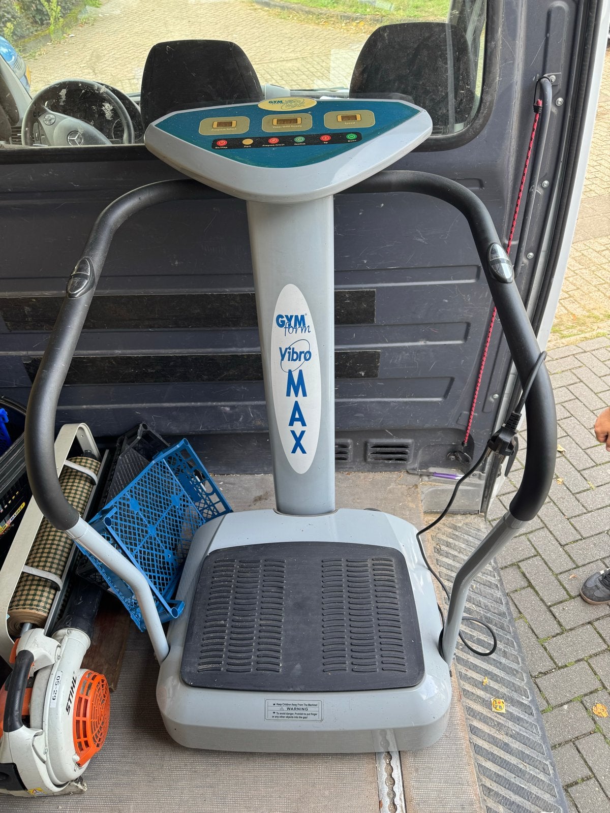 Gymform Vibro Max Trilplaat - Effectieve thuistraining, Sport en Fitness, Kunststof, Gebruikt, Trilplaat, Ophalen of Verzenden