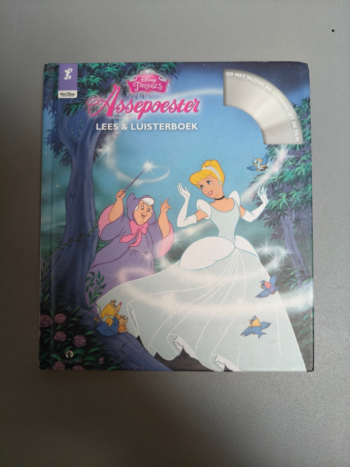 Disney Prinses Assepoester Lees & Luisterboek met CD, Boeken, Ophalen of Verzenden, Zo goed als nieuw, Walt Disney, 3 tot 4 jaar