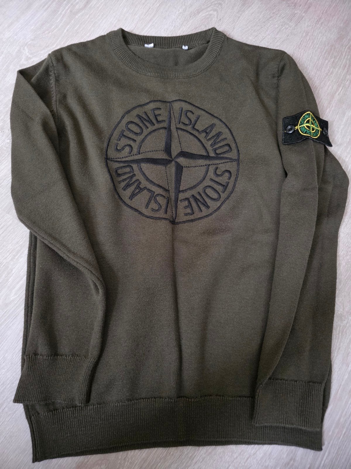 Stone Island trui - Groen - Maat 134, Ophalen, Zo goed als nieuw, Stone Island, Jongen of Meisje
