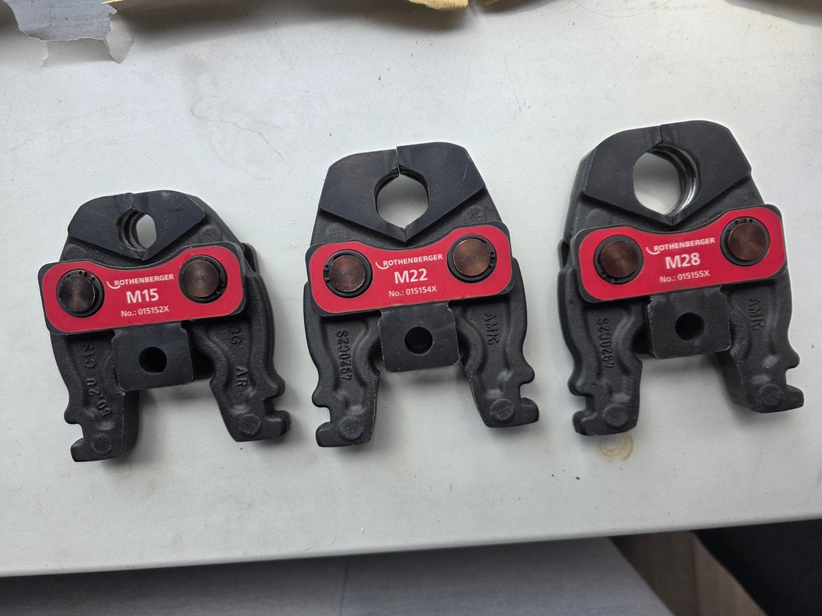 NIEUW Rothenberger persbek mini m15 m22 m28 koper en staal, Ophalen of Verzenden, Nieuw