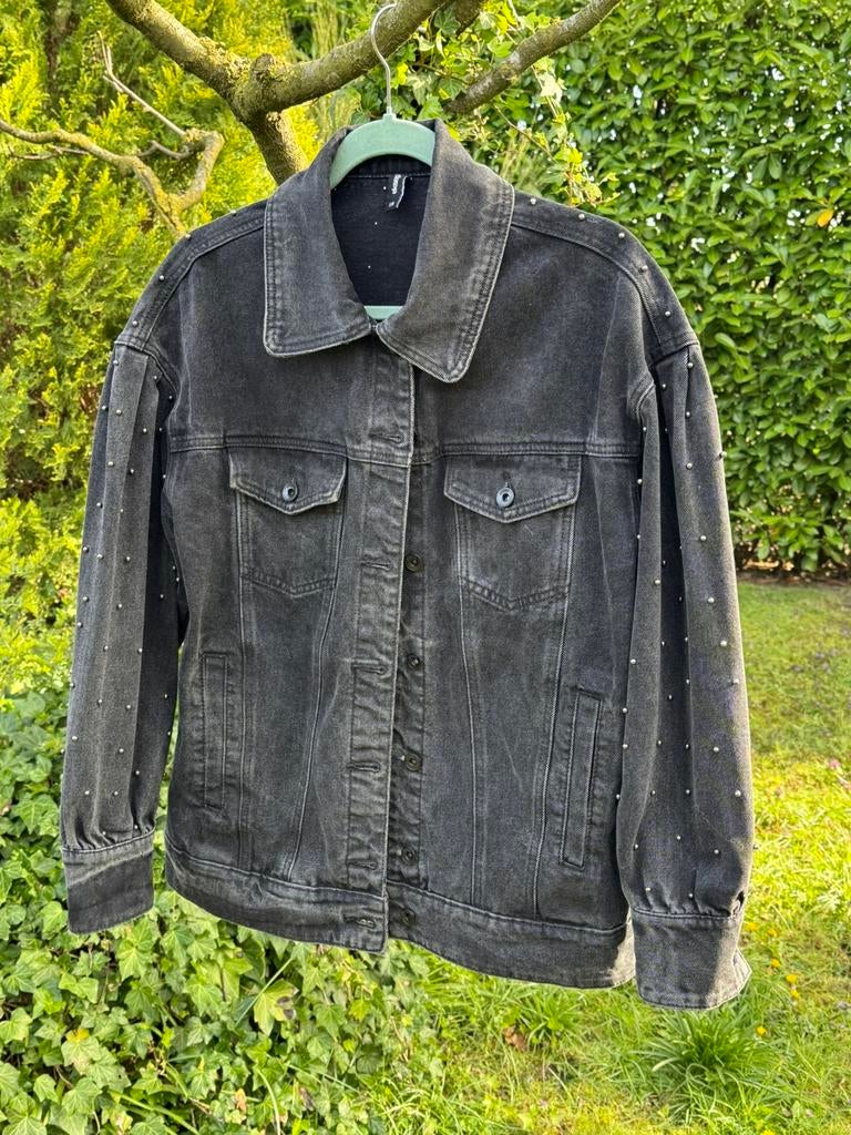 Spijkerjasje Shoeby zwart, Ophalen, Zo goed als nieuw, Maat 38/40 (M), Zwart