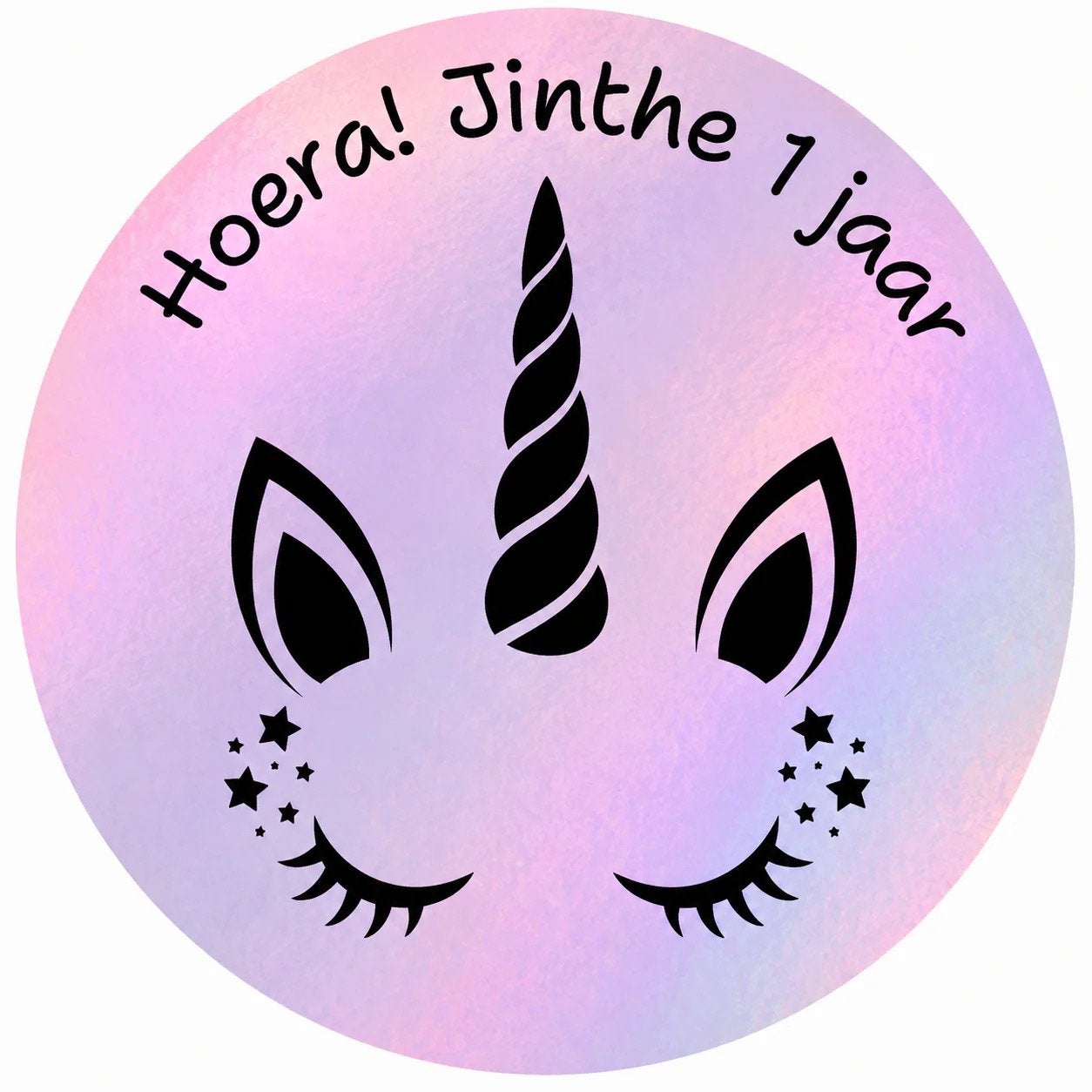 Unicorn traktatiestickers, Ophalen of Verzenden, Nieuw, Feestartikel, Verjaardag