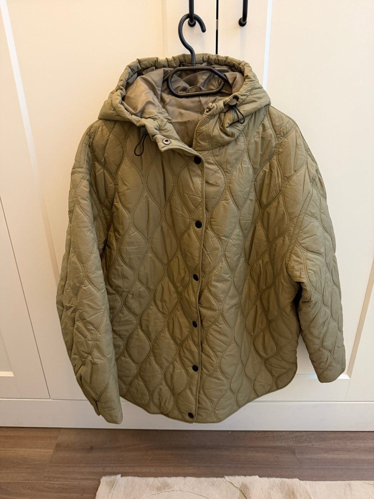 Dames jas, Kleding | Dames, Jassen | Winter, Ophalen of Verzenden, Zo goed als nieuw, Maat 46/48 (XL) of groter, Groen