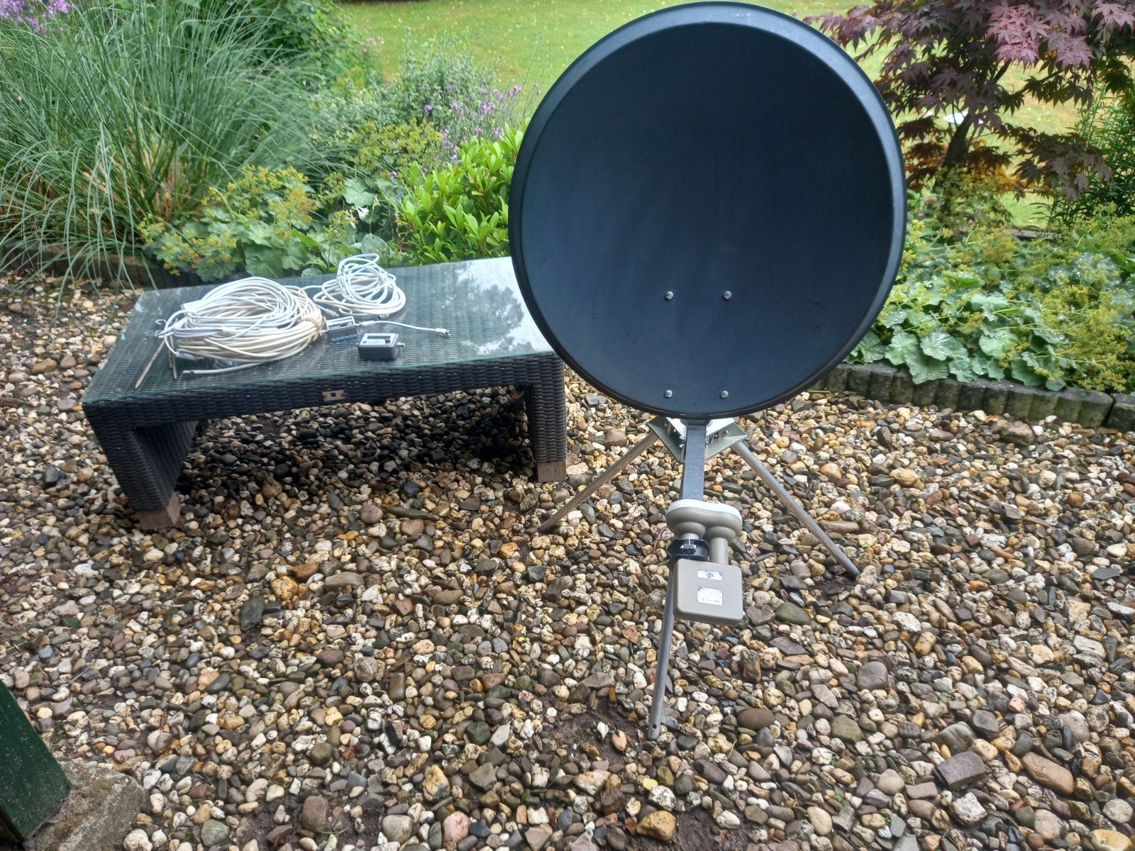 Schotelset, Audio, Tv en Foto, Schotelantennes, Ophalen, Gebruikt, Overige merken