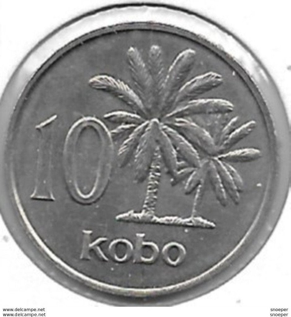 nigeria 10 kobo 1973 km 10.1 bu/ms65, Verzenden, Nigeria, Losse munt