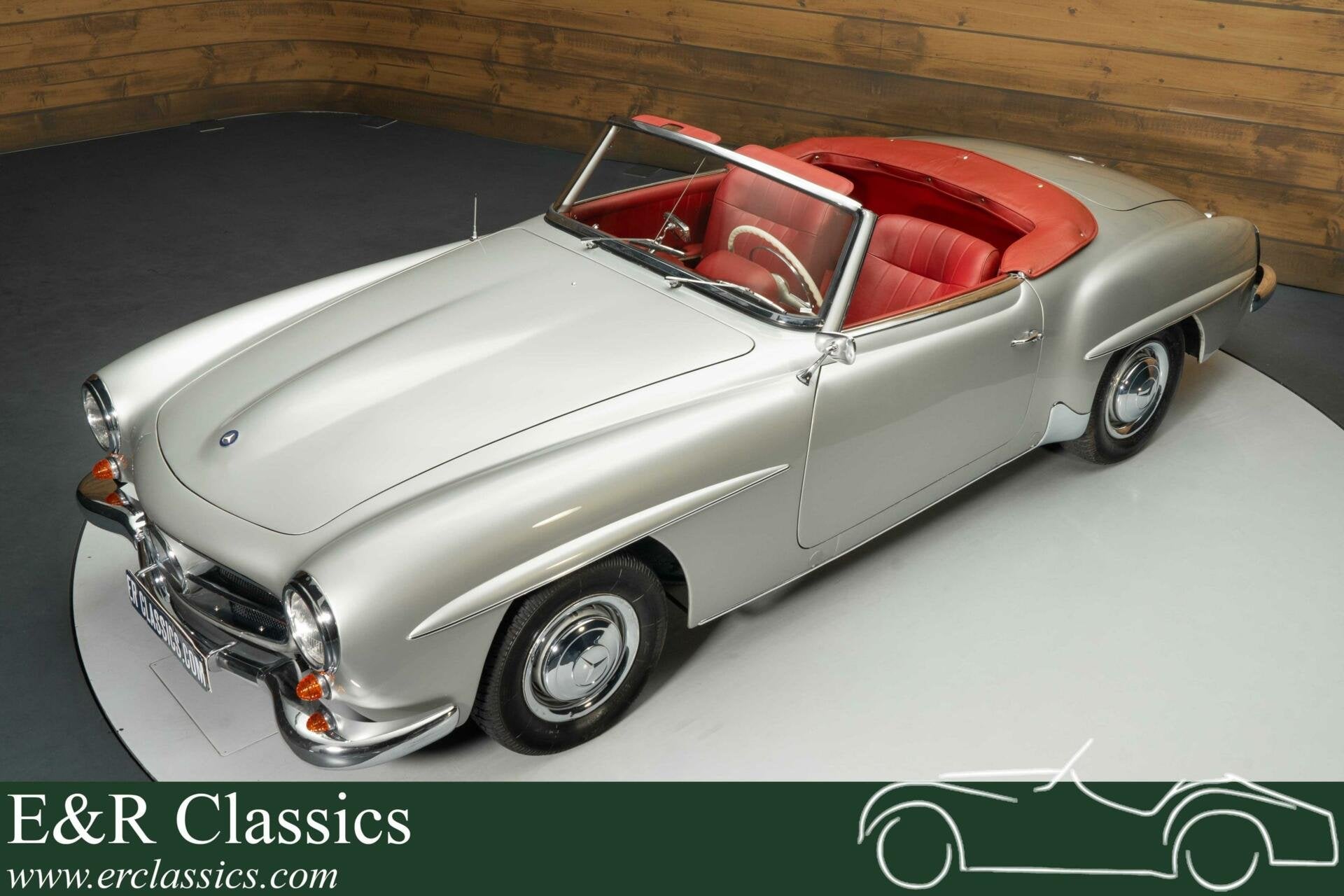 MB 190 SL | Gerestaureerd | Gereviseerde motor | 1960, Achterwielaandrijving, Handgeschakeld, 1900 cc, 2 stoelen