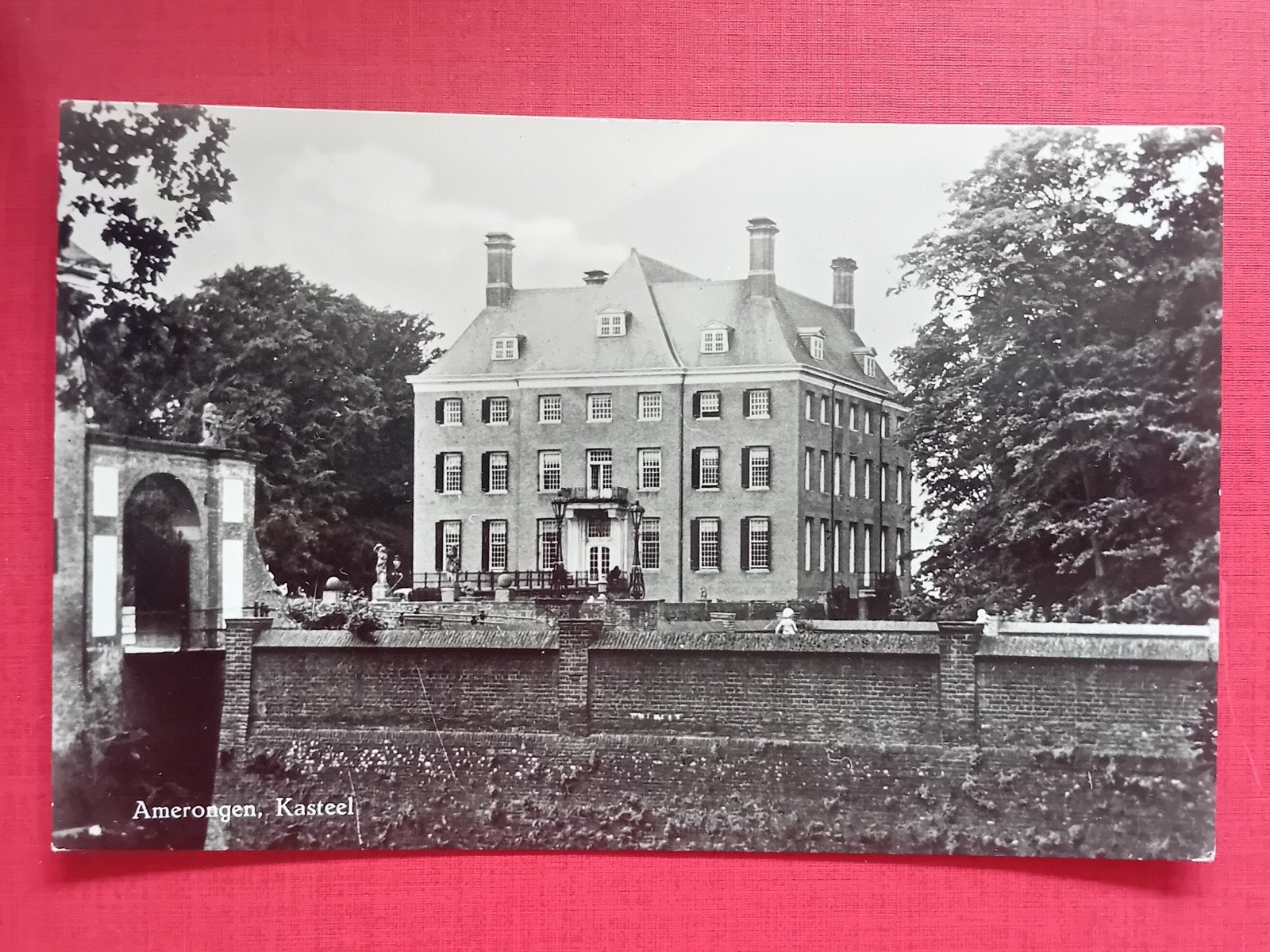 Oude Ansichtkaart Kasteel Amerongen - Gelopen 1961, Ophalen of Verzenden, 1960 tot 1980, Gelopen, Utrecht