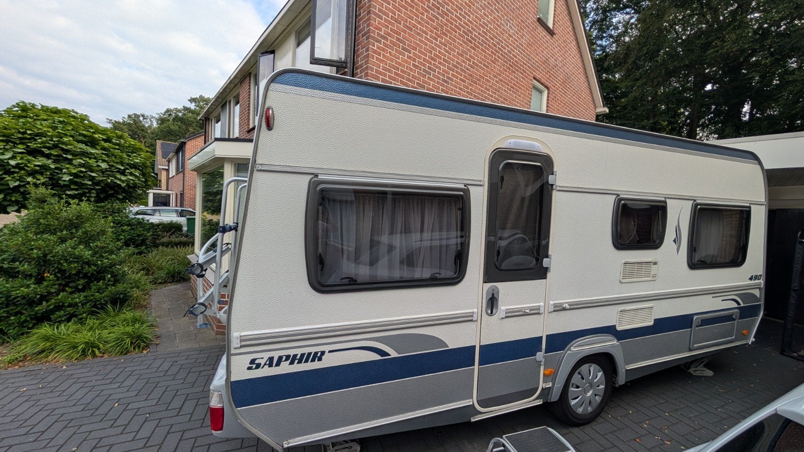 Te koop: complete Fendt 490 TF Saphir, Caravans en Kamperen, Caravans, Rondzit, Bedrijf, Dwarsbed, Fendt