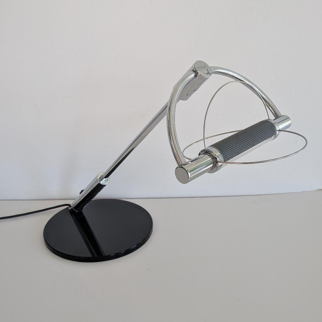 Vintage lamp Gradi Scrivania Cini & Nils Design Bettonica, Ophalen of Verzenden, Gebruikt, Glas, 50 tot 75 cm
