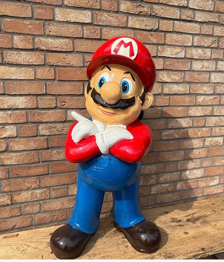 Mario kart sculptuur, Ophalen of Verzenden, Zo goed als nieuw, Kunststof