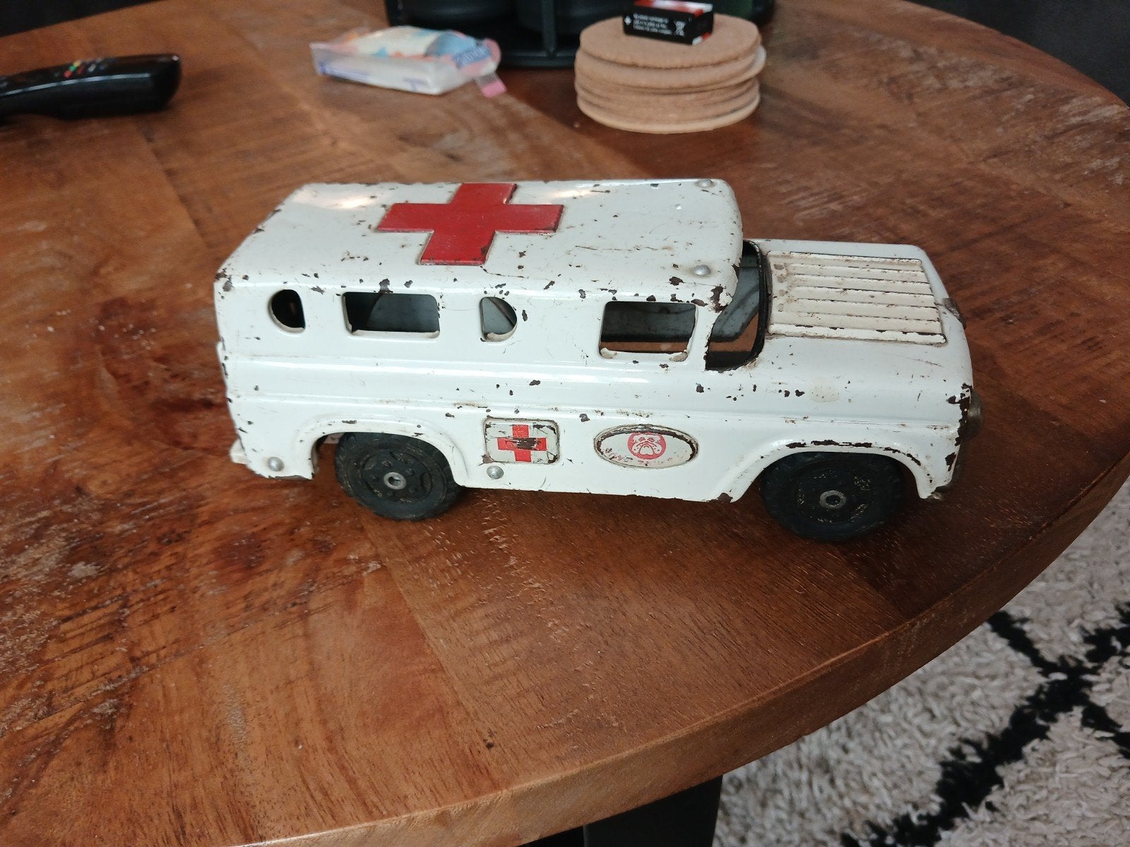 Vintage San Made in Japan Ziekenauto Blikken Speelgoed, Ophalen of Verzenden, Gebruikt