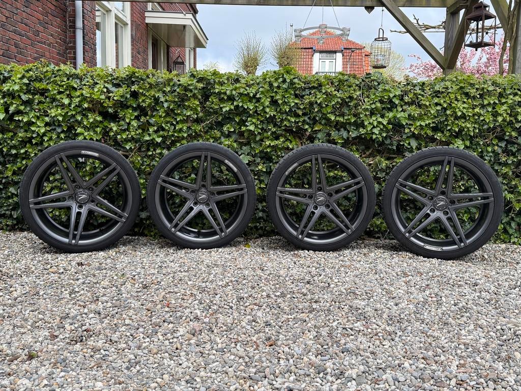Z-Performance ZP4.1 Deep Concave 19inch 5x120 + hankook …, 255 mm, Banden en Velgen, Personenwagen, Zomerbanden