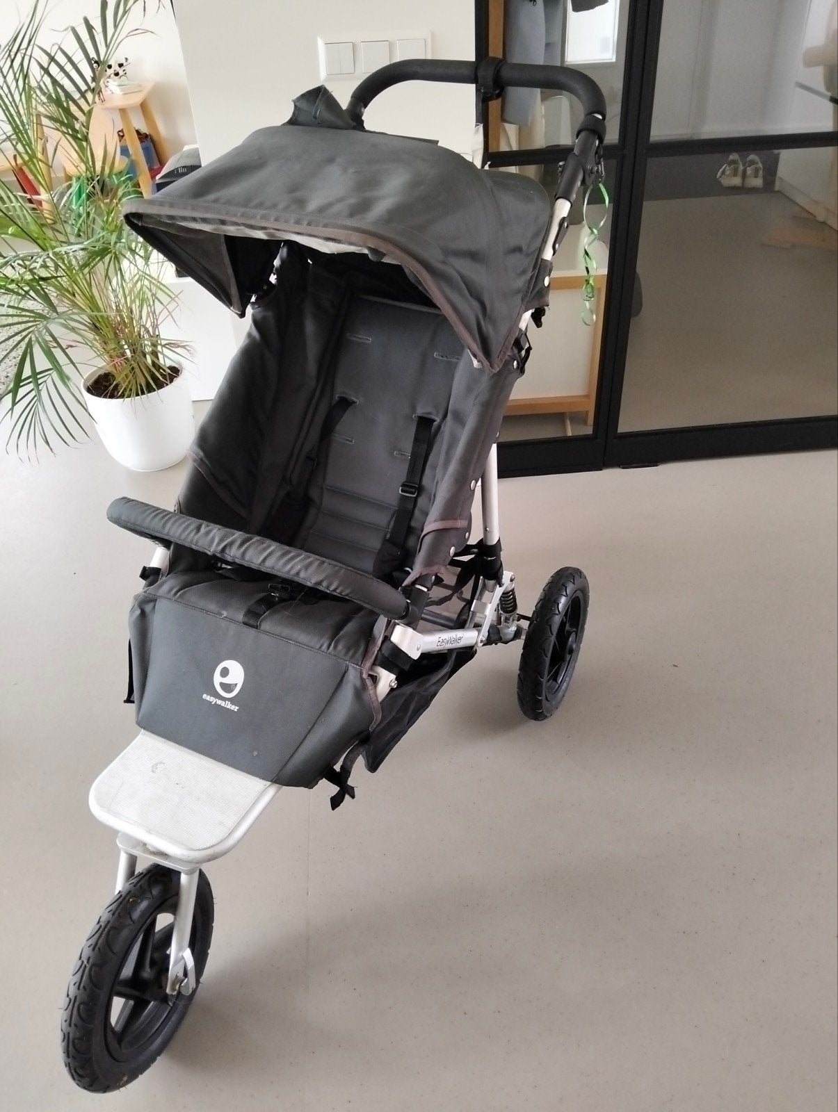 Easywalker wandelwagen met reiswieg en luchtbanden, Gebruikt, Luchtbanden, Combiwagen, Ophalen