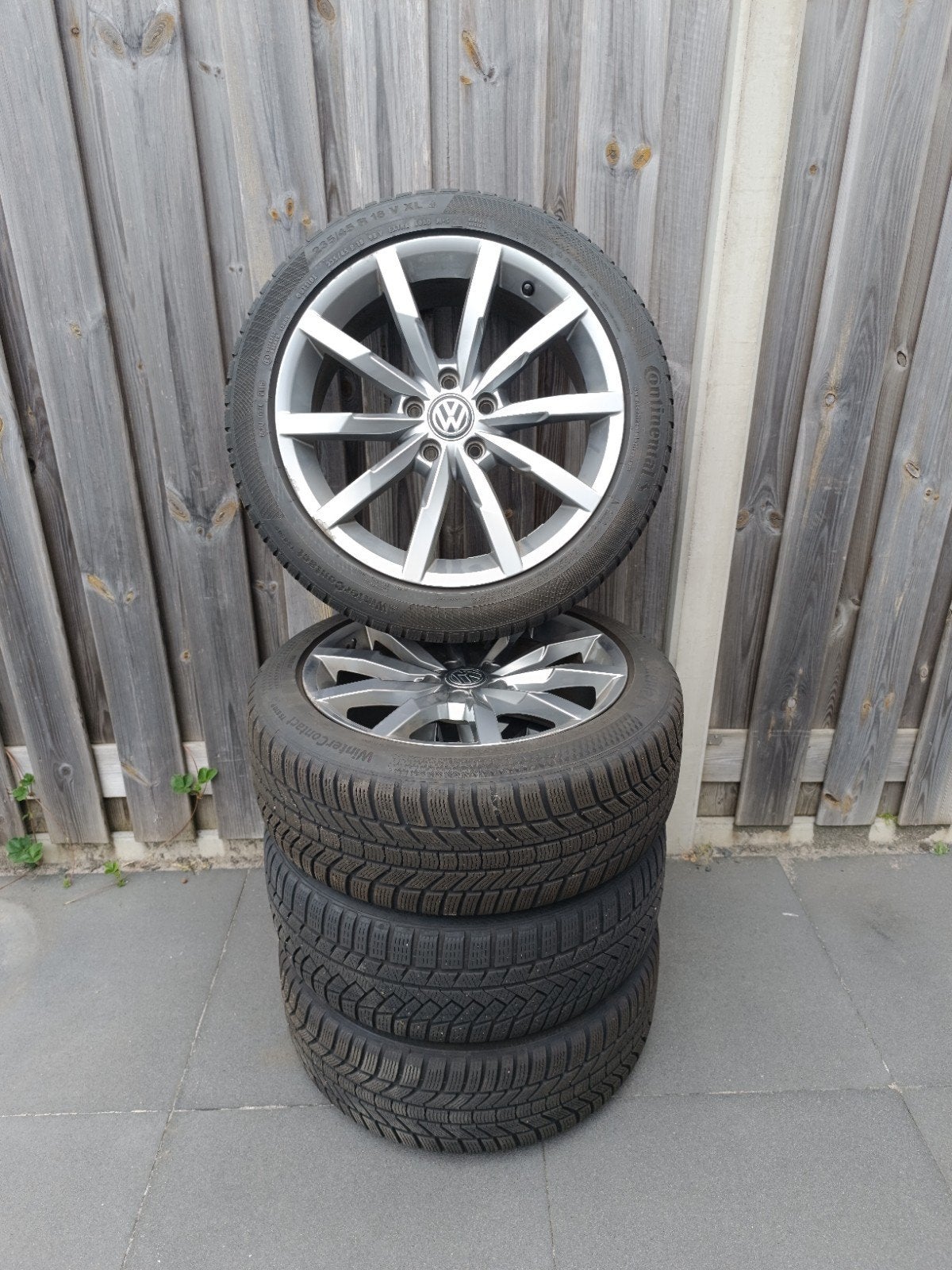 VW Monterey velgen (origineel) met Continental winterbanden, Ophalen