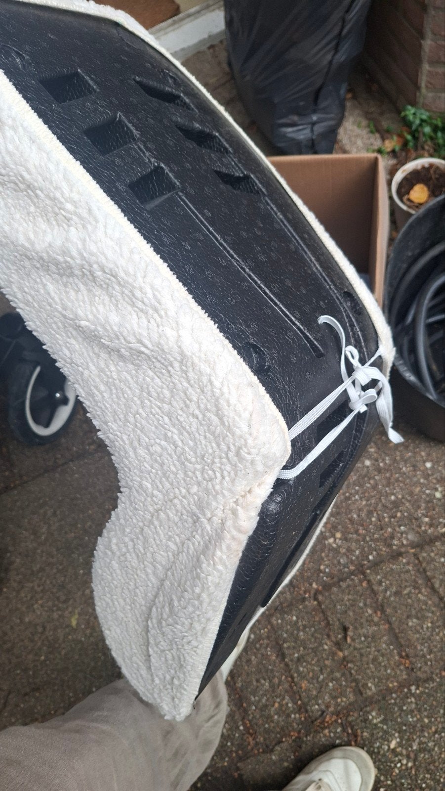 Bakfiets Peuterstoeltje met teddy hoes, Ophalen, 15 t/m 36 kg, Overige merken