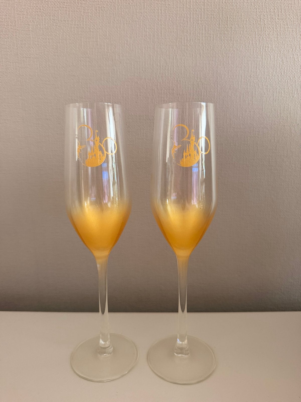 Disney 30th Anniversary Champagne Glazen - Set van 2, Verzamelen, Ophalen of Verzenden, Zo goed als nieuw