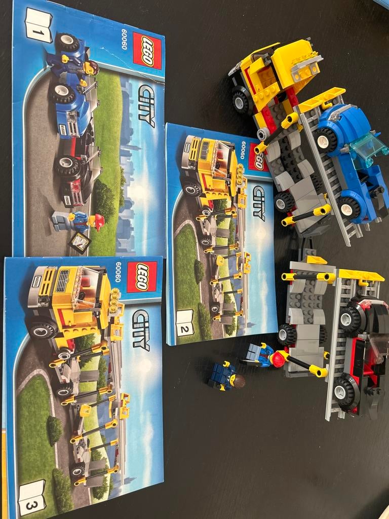 Lego City 60060 Auto Transporter met 2 auto's, Lego, Ophalen of Verzenden, Compleet, Complete set