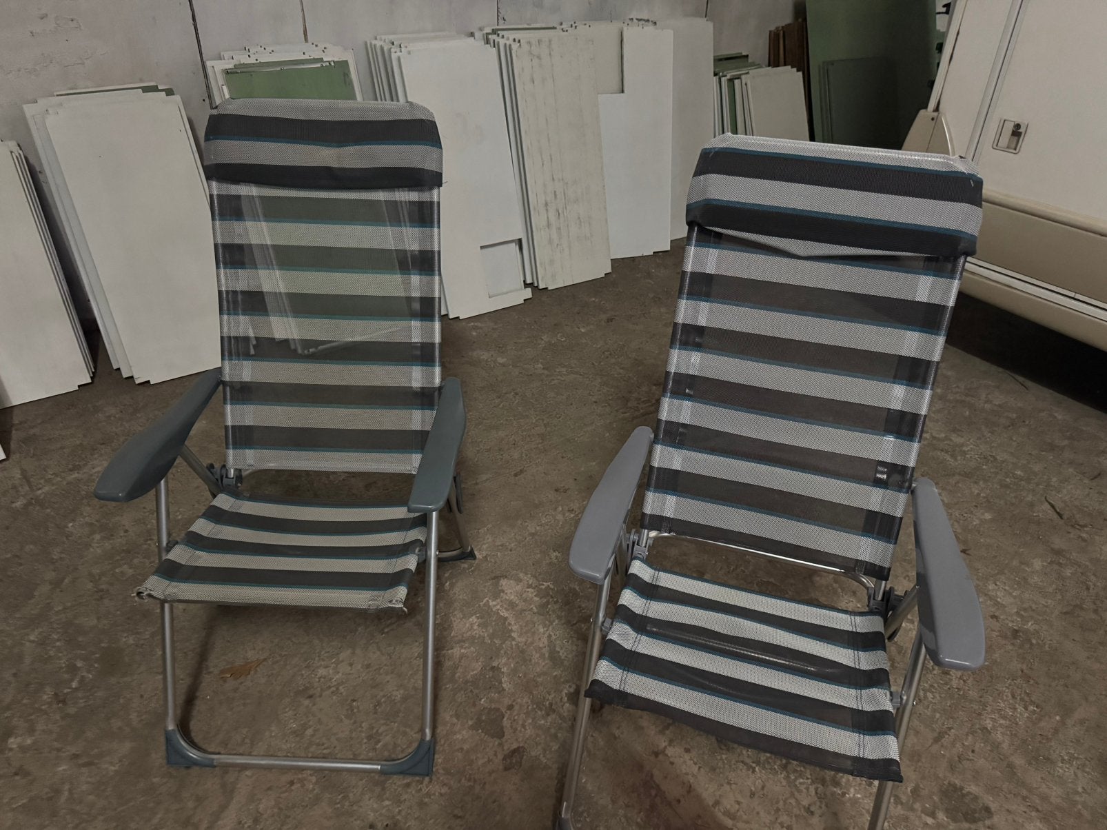 Te koop 4 camping stoelen, Caravans en Kamperen, Ophalen, Gebruikt, Campingstoel