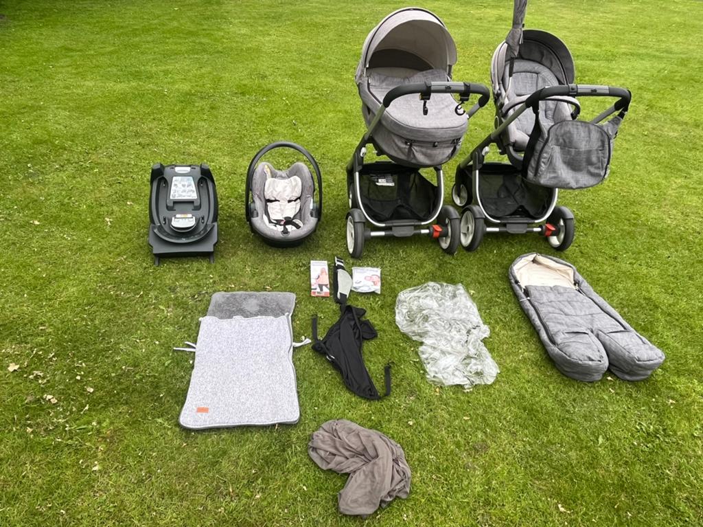 Zeer complete Stokke trailz kinderwagen, Kinderen en Baby's, Kinderwagens en Combinaties, Zo goed als nieuw, Combiwagen, Verstelbare duwstang