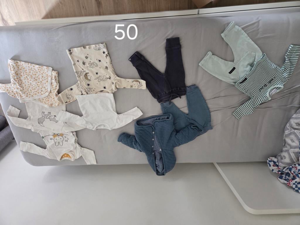 Babykleding pakket maat 50 en 56, Ophalen, Zo goed als nieuw