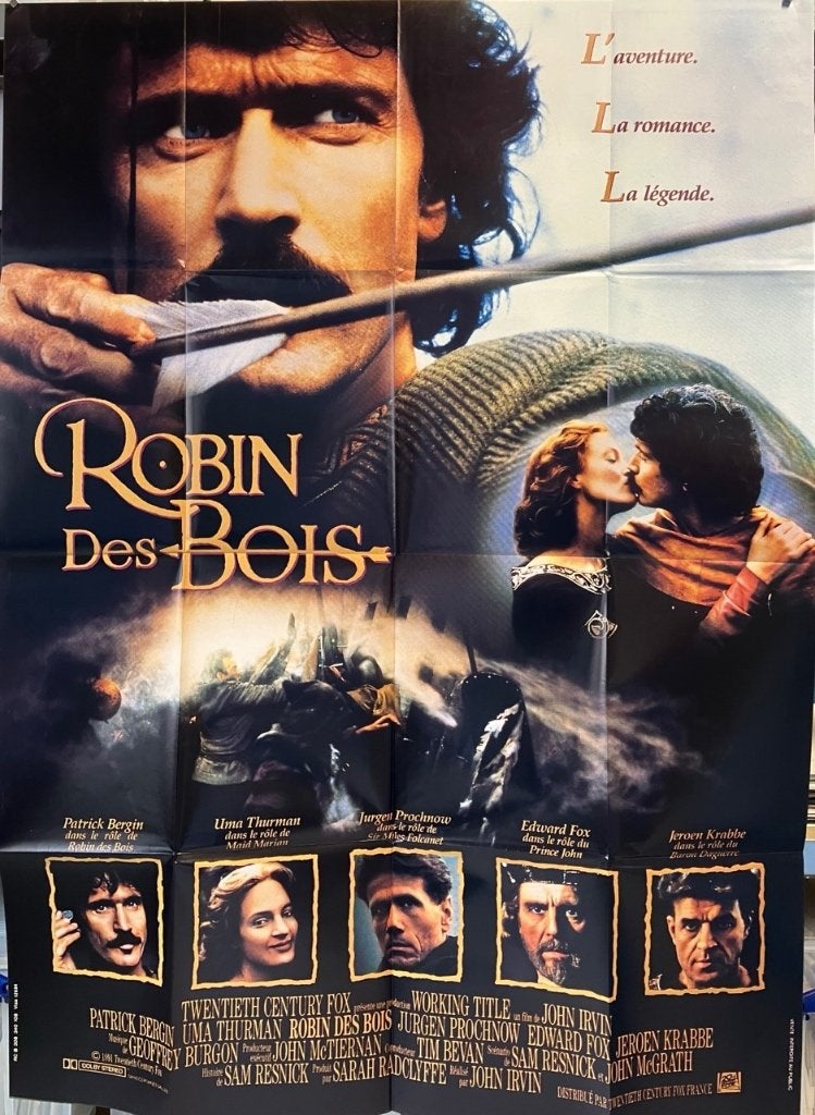 Robin Hood (1991) - Uma Thurman - Originele filmposter, Verzenden, Zo goed als nieuw, A1 t/m A3, Film en Tv
