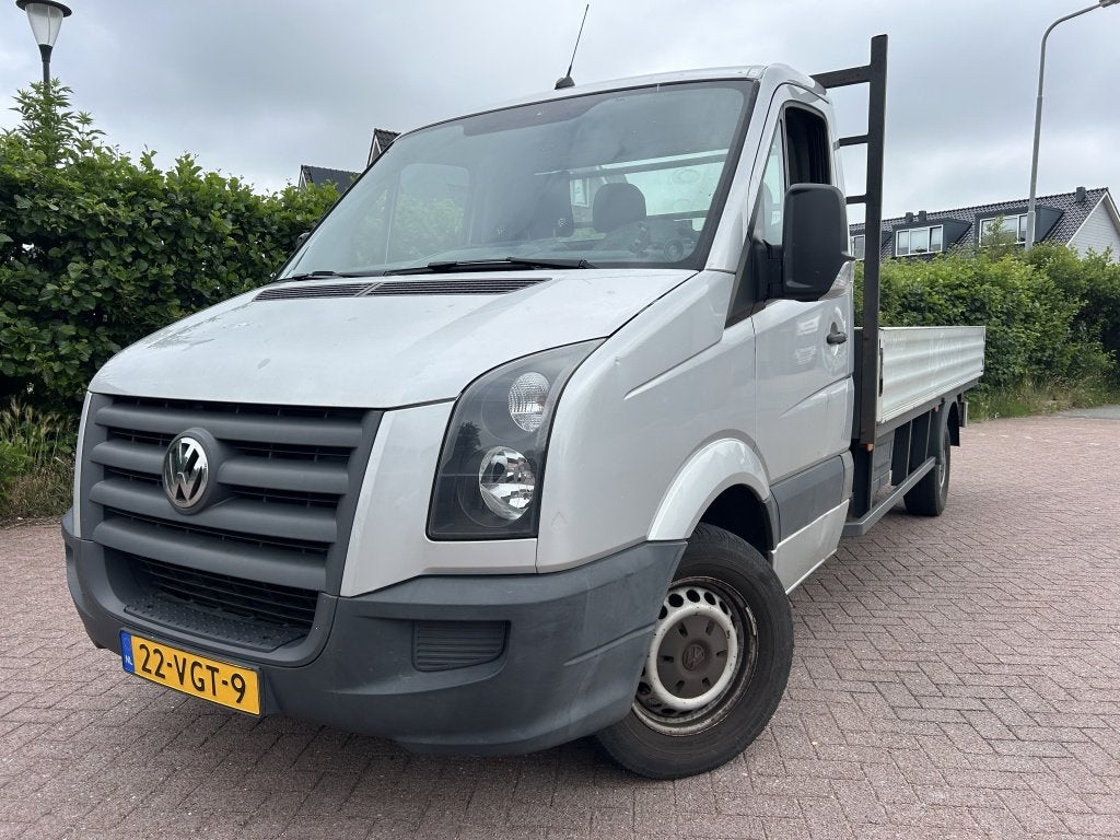 Volkswagen Crafter 35 2.5 TDI L3 Open LAADBAK Airco! TOPstaa, Stof, Gebruikt, Volkswagen, Origineel Nederlands