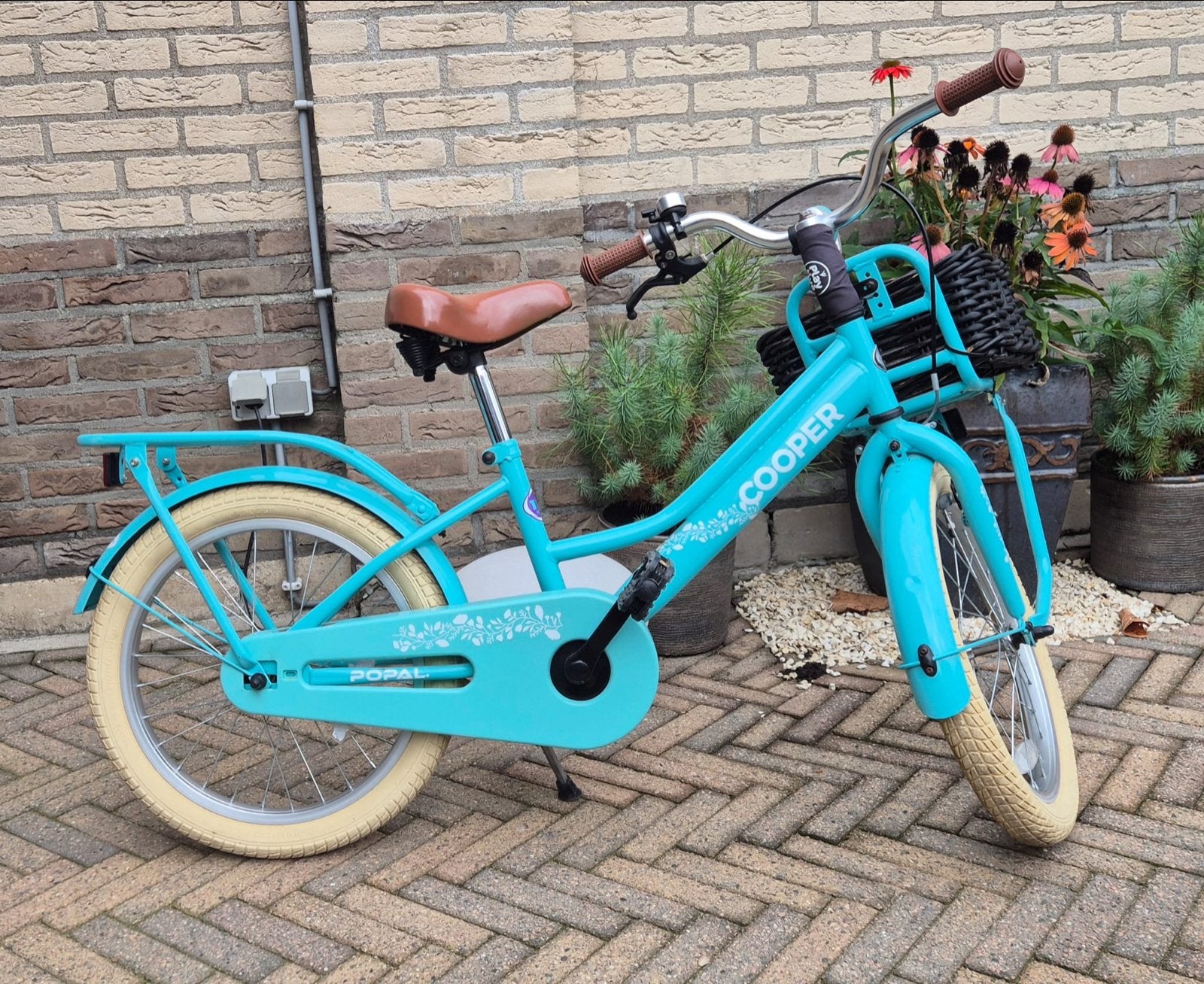 Zo goed als nieuwe 18 inch meisjesfiets - Popal Cooper, Ophalen, Terugtraprem, 18 inch, Handrem