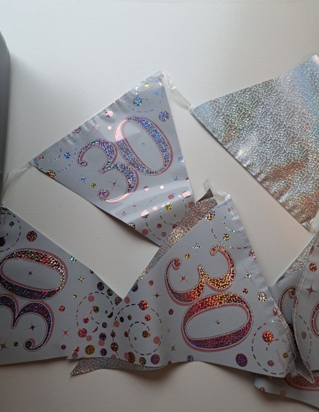 Feestversiering 30 jaar: vlaggenlijnen en decoratie, Ophalen of Verzenden